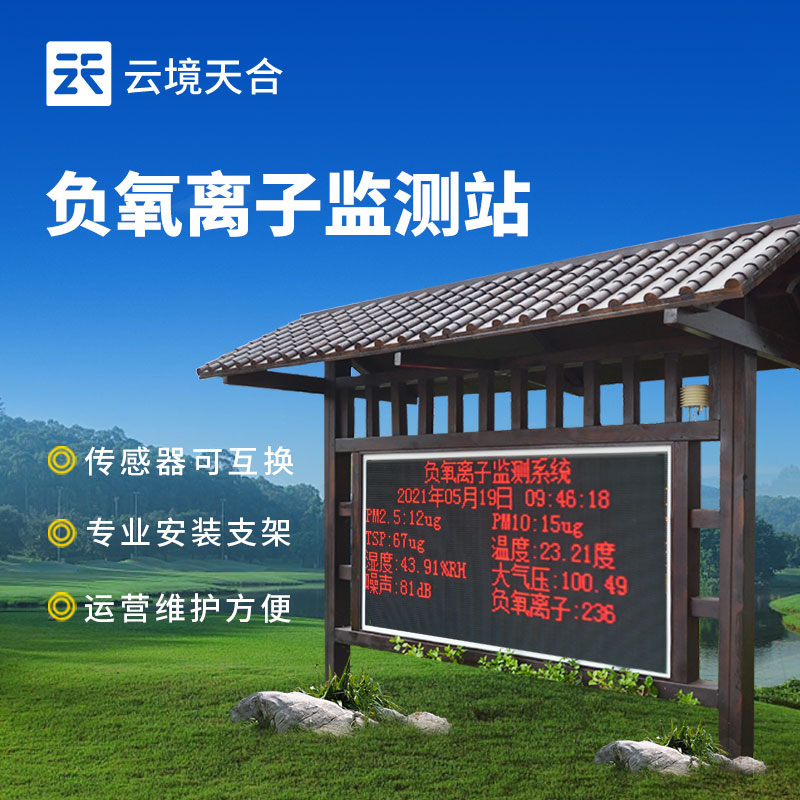 防腐木負氧離子監測站，兼顧美觀性與耐用性
